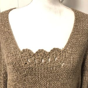 Peck & Peck Weekend Open-Weave Sweater